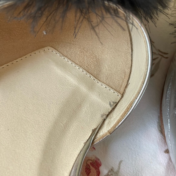 Frances Valentine Pauline Silver flats 8.5 - Picture 5 of 11